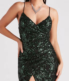 Emery Formal Wrap Sequin Dress
