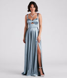 Angelica Formal Satin A-Line Gown