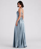 Angelica Formal Satin A-Line Gown