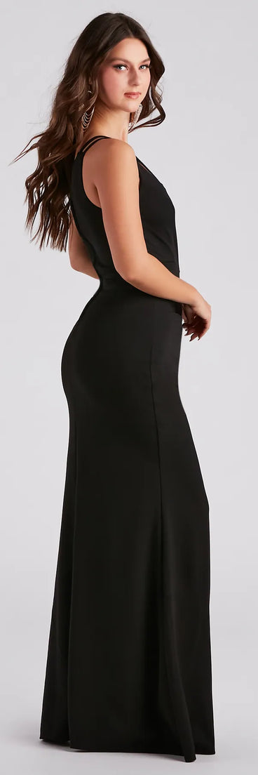 Abbie Formal Crepe Mermaid Dress