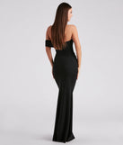 Marnie Formal Glitter Crepe A-Line Dress
