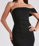 Marnie Formal Glitter Crepe A-Line Dress
