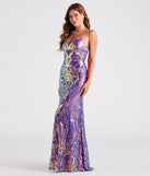 Camren Formal Sequin Strappy Mermaid Dress