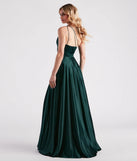 Katherine One-Shoulder Satin Formal Dress