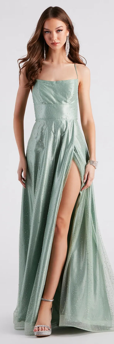 Alexis Formal Rhinestone A-Line Dress