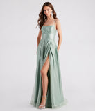 Alexis Formal Rhinestone A-Line Dress