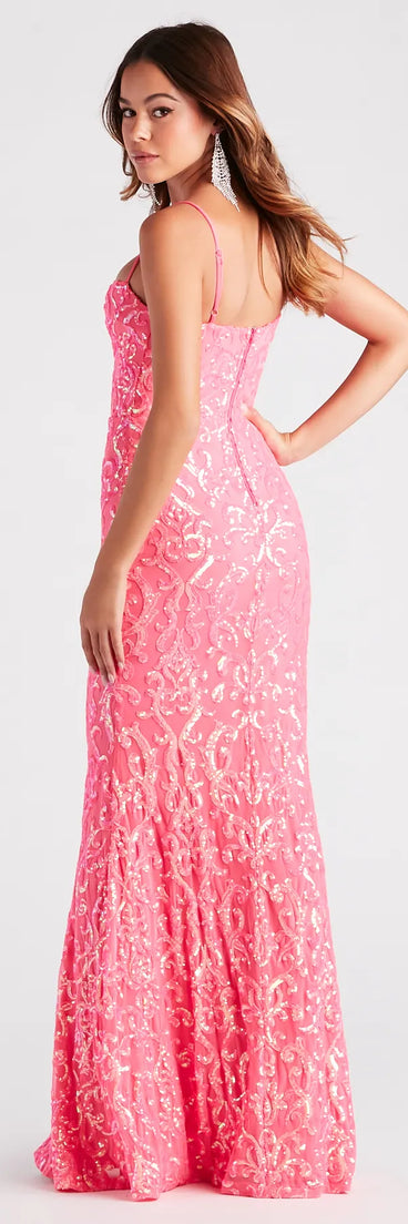 Noemi Formal Sequin A-Line Dress