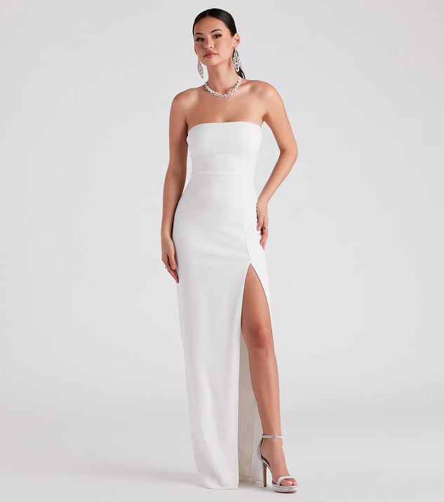 Whittney Formal Crepe A-Line Dress