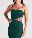 The Cynthia Formal Glitter Mermaid Dress in luxe emerald green fabric, a stunning prom dress with statement details designed to make a bold impression at Prom 2025.