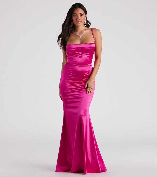 Nahla Formal Satin Mermaid Dress | Windsor Nahla Formal Satin Mermaid Dress | Windsor