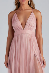 elisabeth pleated tulle formal dress Elisabeth pleated tulle formal dress this dress is not padded in the bra area