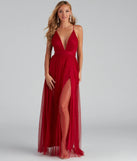 Elisabeth Pleated Tulle Formal Dress