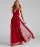 Elisabeth Pleated Tulle Formal Dress