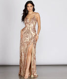 Nia Sequin Scroll Dress