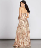 Nia Sequin Scroll Dress