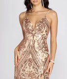 Nia Sequin Scroll Dress
