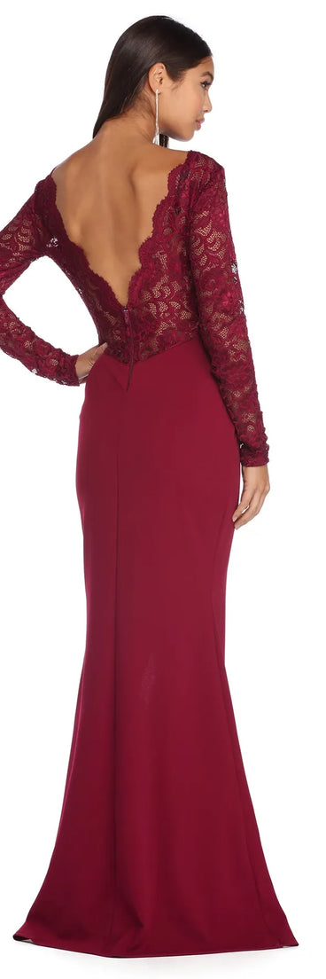 Gwen Scalloped Lace Dress