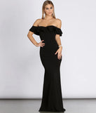 Lindsay Double Ruffle Formal Dress