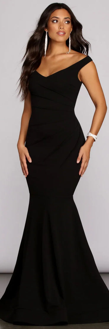 Tessa Off The Shoulder Ruched Dress