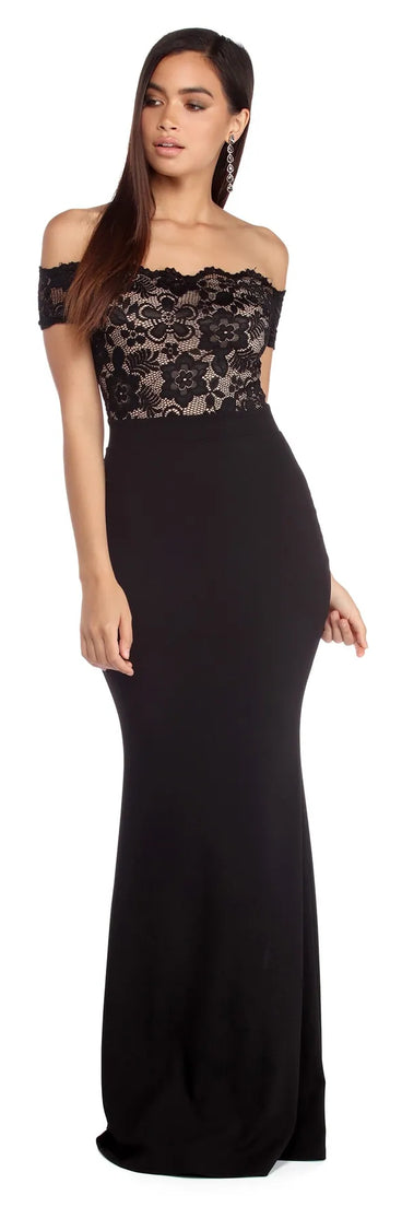 Lola Off The Shoulder Lace Dress
