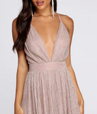 Haley Formal Shimmering Metallic Dress