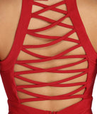 Clarissa Formal Bandage Lattice Dress