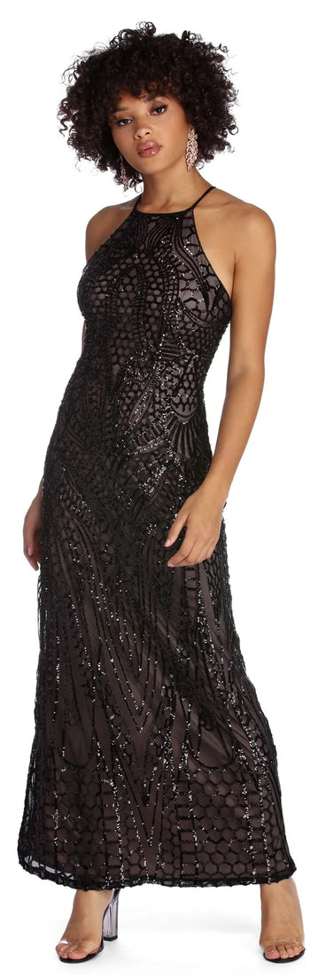 Geneva High Class Sequin Dress