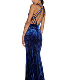 Valentina Formal Crushed Velvet Dress
