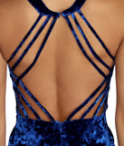 Valentina Formal Crushed Velvet Dress