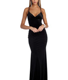 Nicolette Formal Velvet Lattice Dress