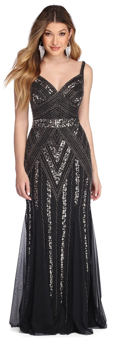 Helen Intricate Indulgence Beaded Dress