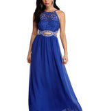 Anya Formal Lace And Gemstone Dress