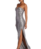 Belle Formal Geometric Sequin Dress