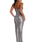 Belle Formal Geometric Sequin Dress