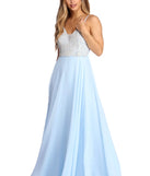Ariel Formal Rhinestone Chiffon Dress