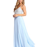 Ariel Formal Rhinestone Chiffon Dress