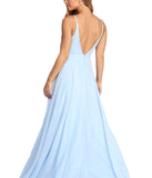 Ariel Formal Rhinestone Chiffon Dress