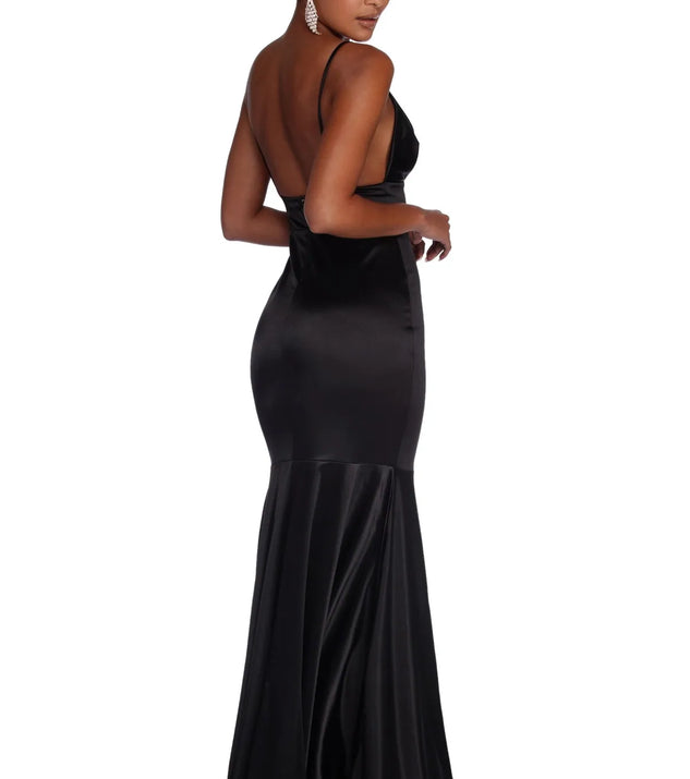Isabel Formal Satin Mermaid Dress