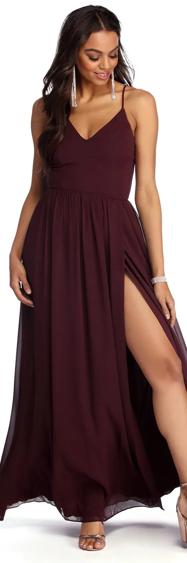 Charena Formal High Slit Dress