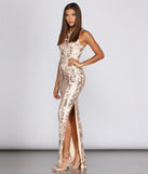Amelie Sequin Mesh Formal Dress