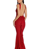 Ana Formal Glitter Ruffle Dress