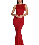 Ana Formal Glitter Ruffle Dress