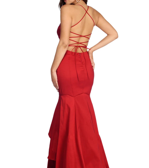 Leah formal taffeta mermaid dress deals
