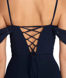 Vanessa Formal Chiffon Lattice Dress