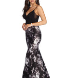 Kiki Formal Floral Satin Dress