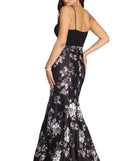 Kiki Formal Floral Satin Dress