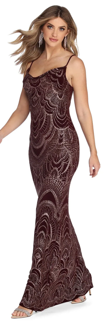 Jessa Formal Bohemian Glitter Dress