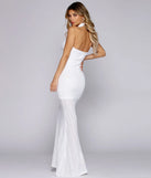 Blanca Formal Sequin Halter Gown