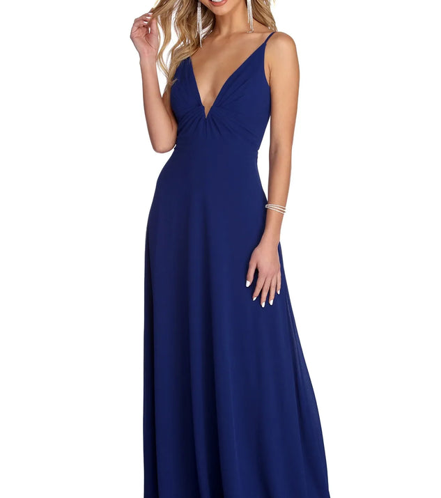 Julissa Formal Sleeveless Chiffon Dress