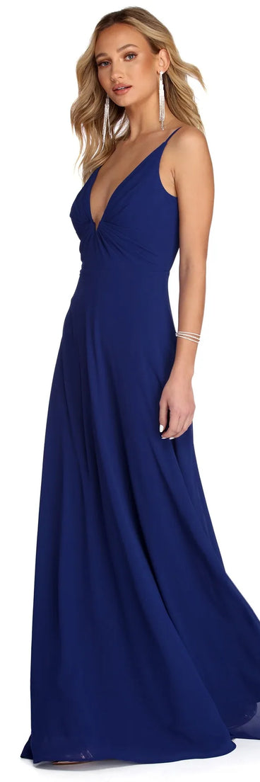 Julissa Formal Sleeveless Chiffon Dress